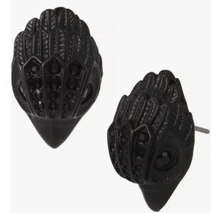 Kurt Geiger black studded eagle earings